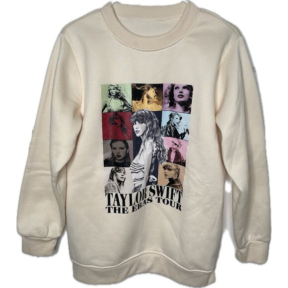 Taylor Swift Sweaters - Taylor Swift Women’s The Era's Your Graphic Sweatshirt in Cream, Size M